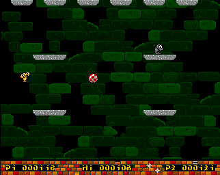 Screenshot: Downfall  game screen - Amiga game, png image
